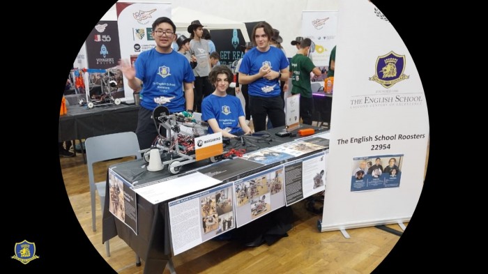 The English School Roosters win the FIRST Tech Challenge!